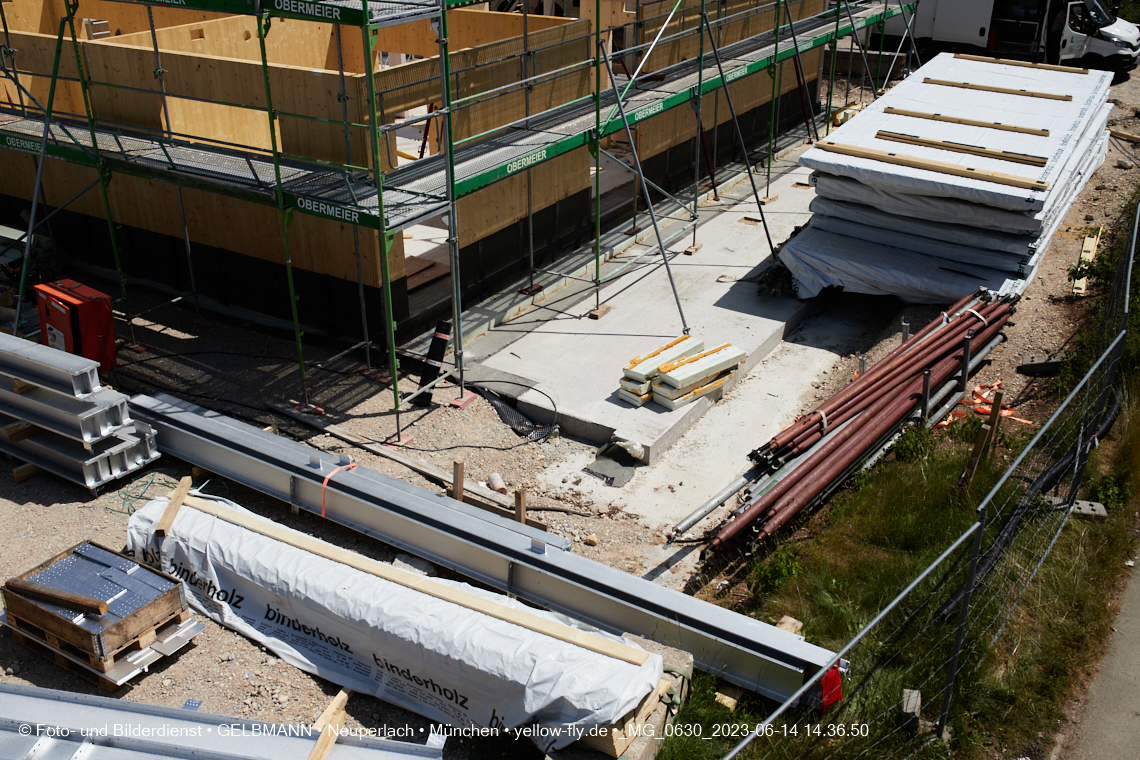 15.06.2023 - Neubau des Kindergartens und Hort für Kinder in der Quiddestraße in Neuperlach